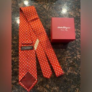 Salvatore Ferragamo Penguins Print Necktie